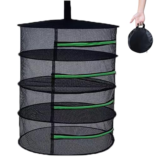 Wsndm Red De Secado De Plantas Multifuncional, 80 X 60 Cm, Red Colgante Plegable Con 4 Capas Para Secar Hierbas, Cestas De Secado Para Hierbas, Plantas, Flores, Verduras, Frutas, Peces, Ropa
