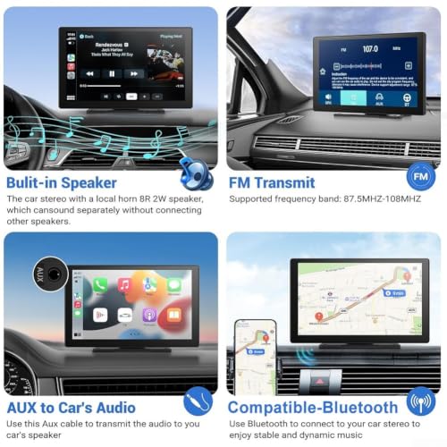 Navegación portátil de 9" con diseño eficiente y conectividad para sistemas automáticos 7