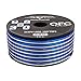 Skar Audio 14 Gauge (AWG) Elite Oxygen-Free Copper Audio Speaker Wire - 100 Feet (Blue/White)