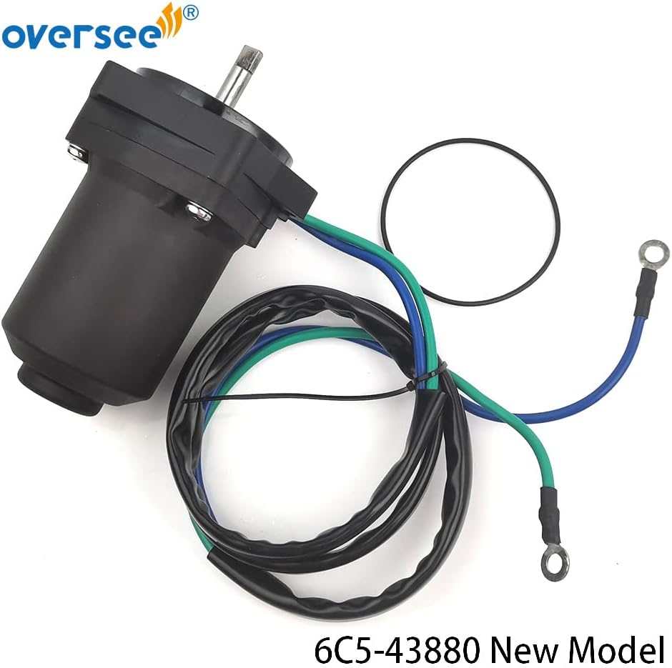OVERSEE 6C5-43880-00 New Model Power Tilt Trim Motor for Yamaha 4T F40 50 60 HP Outboard Motor F50TLR F60T 6C5-43880-01