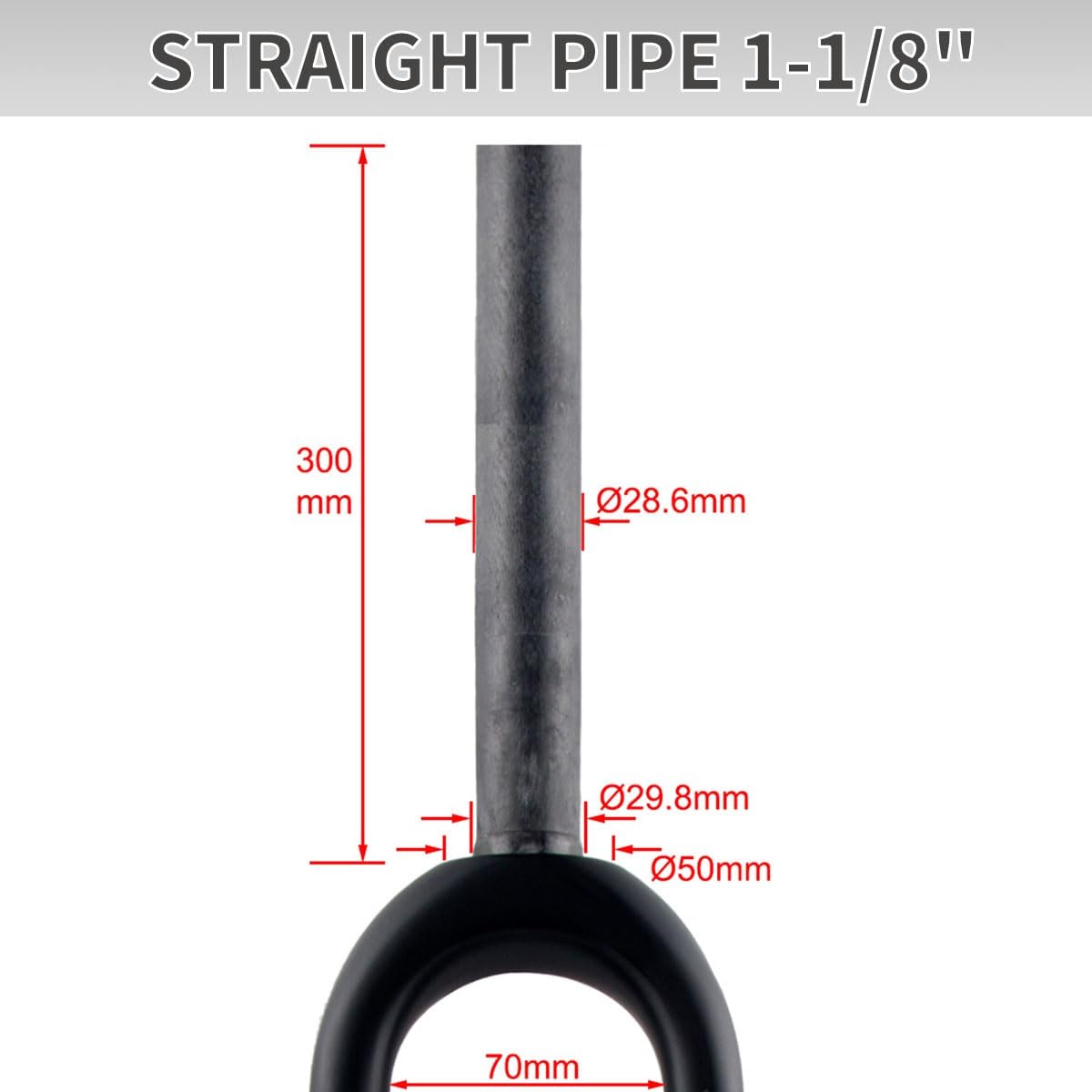 Horquilla rígida de Fibra de Carbono Bicicleta de Carretera Gravel 700C, QR 9 x 100 mm, Tubo Recto/cónico de 1-1/8", 28,6 mm, Delantera rígida para neumáticos 55C, fre
