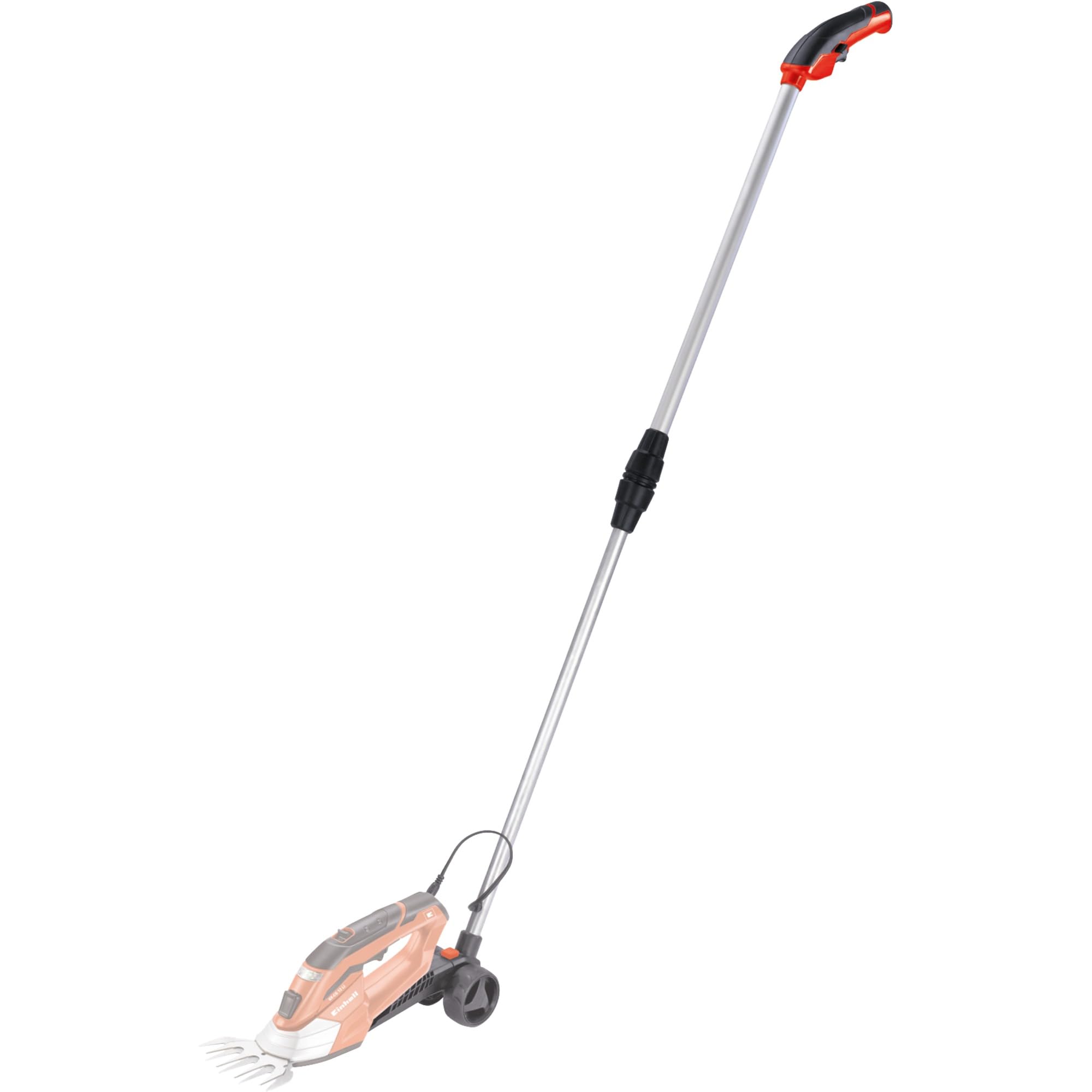 Einhell GE-CG 12 Li akumulatorowe nożyce do trawy i krzewów (litowo-jonowe, 12 V, 1,5 Ah, beznarzędziowa wymiana noży, nóż cięty laserowo, metalowa przekładnia, uchwyt teleskopowy, miękki uchwyt,