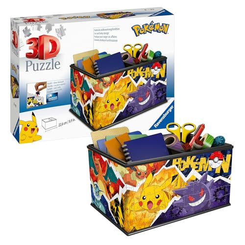 Ravensburger 3D Puzzle 11546 - Aufbewahrungsbox Pokémon - Praktischer...