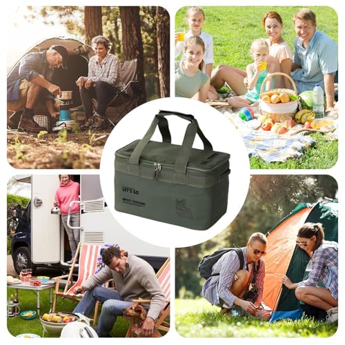 Sac de rangement camping vert pour organiser votre matériel - 4