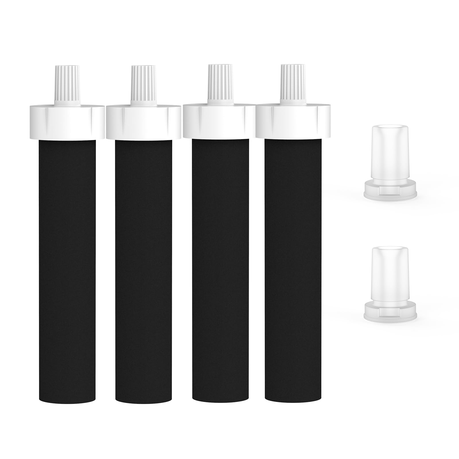 GLACIER FRESH Water Bottle Filters & Mouthpiece Replacement, Replacement for Brita BB06 with 4 Pcs Brita Water Bottle Filter Replacement & 2 Pcs Brita Bite Valve