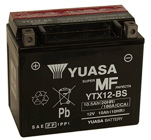 YUASA 61314 - Bateria alta calidad YTX12-BS Combipack (con electrolito)