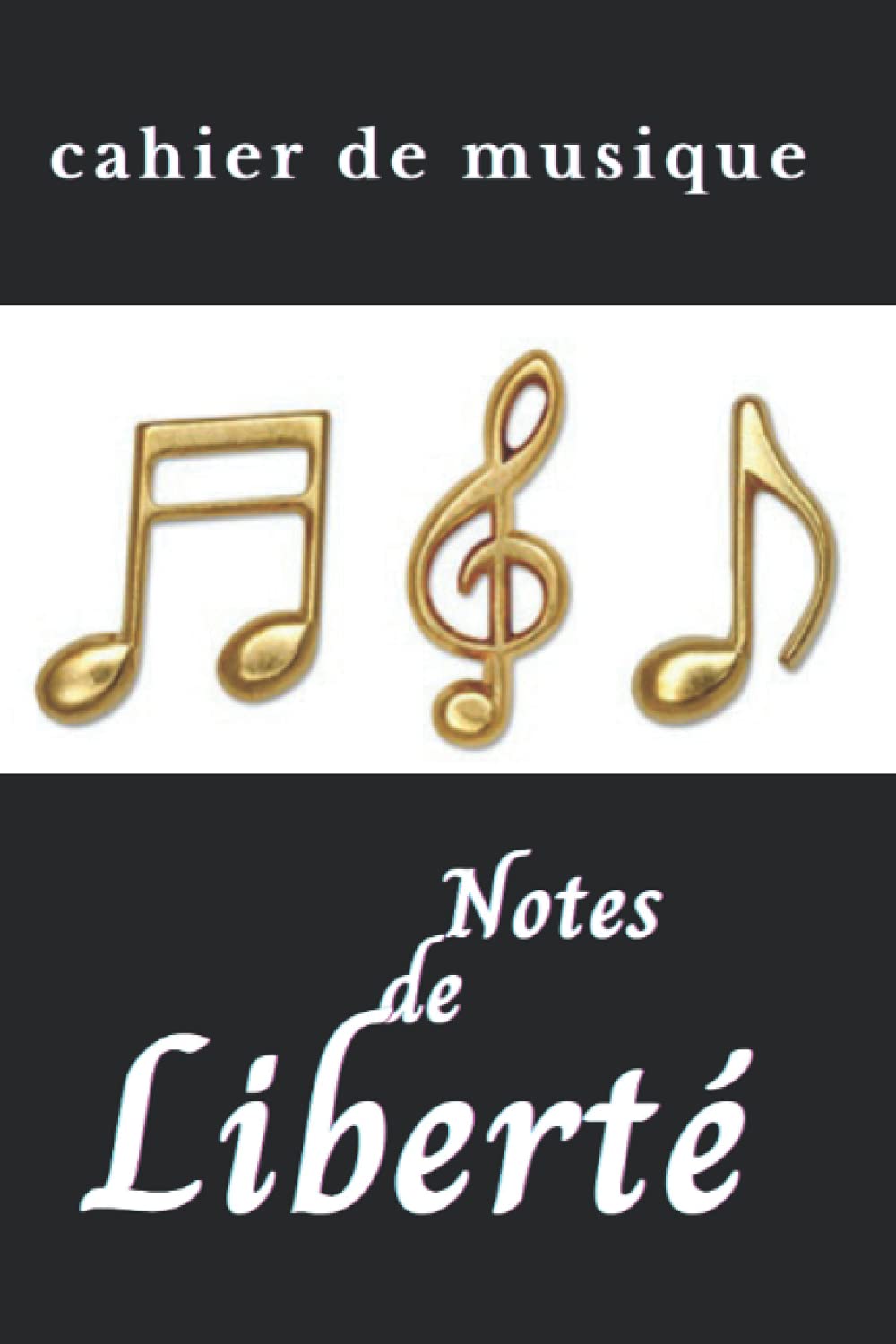 cahier de musique notes de liberté, Carnet de partitions, 12 portées par page, 120 pages, fantaisie et original: Carnet de musique unique et tendance ... format pratique A5 facile à avoir soi