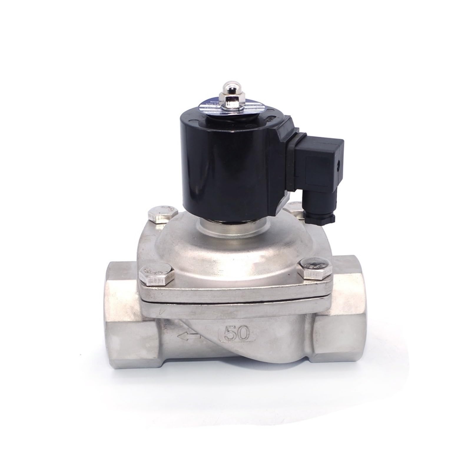 COSZWQDP DN50 2" AC220V DC12V/24V Electric Solenoid Valve Pneumatic 304SS(AC110V)