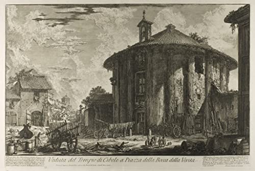 Affiche Murale Temple de Cybèle Piranesi - Poster Tableau Salon 60x90cm