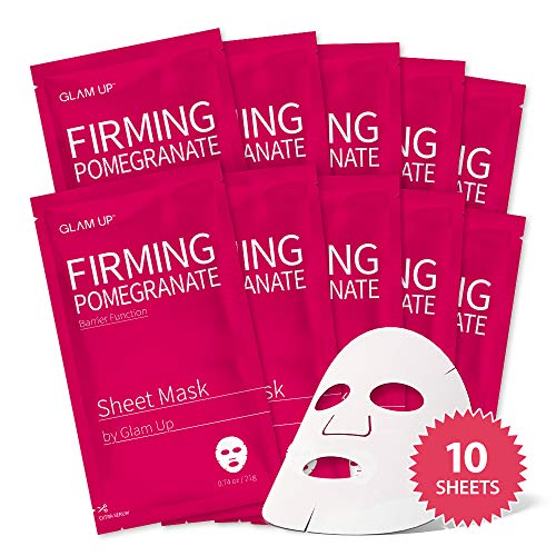Sheet Mask by Glam Up Firming Pomegranate (10 sheets) - Strengthen Skin Barrier Sheet Mask by Glam Up Firming Pomegranate (10 sheets) - Strengthen Skin Barrier