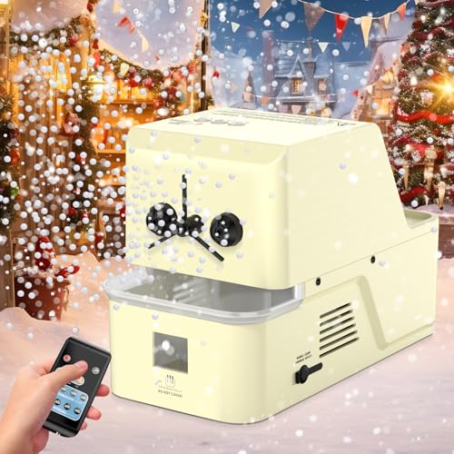 450W Fog Bubble Machine - Wireless Remote, High Output Tiny Fog Bubbles, Snow-Like Effect, Quieter Than Classic Snow Machines, Ideal for Outdoors Christmas Wedding Kids Party Stage