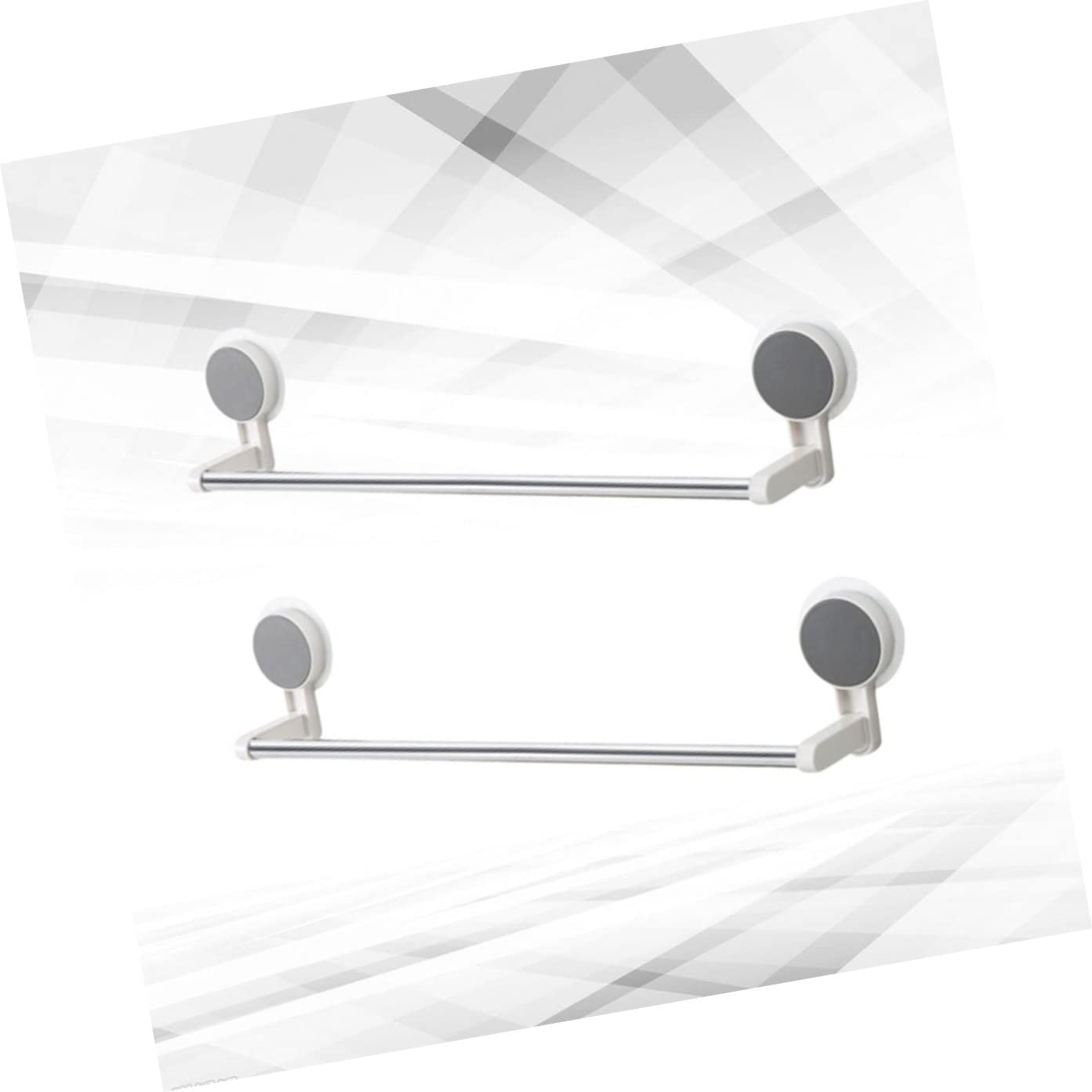 2 pezzi anello per portasciugamani per appendiabiti, portapiatti, piatto, parete singola, per lavabo, organizer, copertura, bianco, da appendere, bagno, in acciaio, mano di support