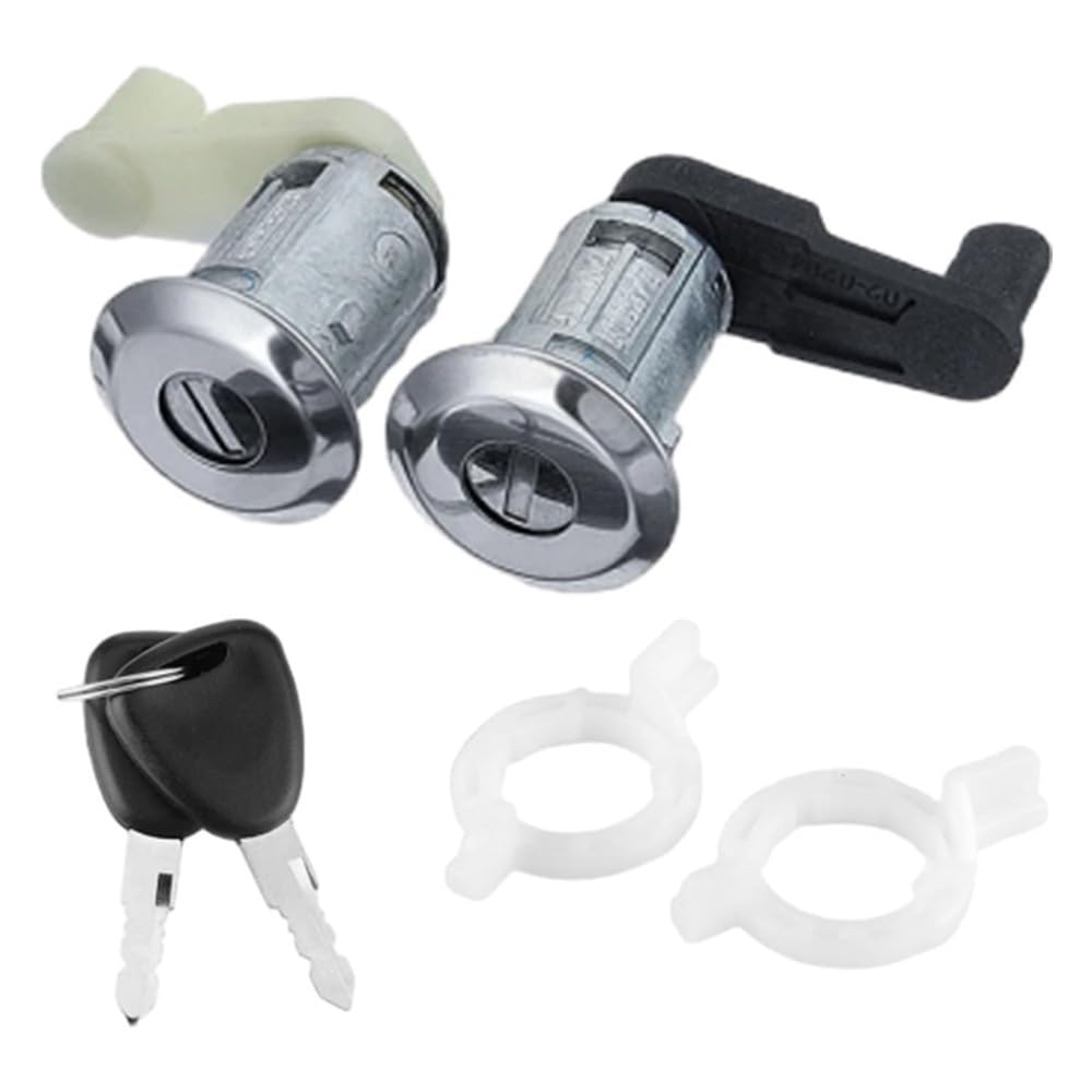 Hzsmyxgs One Color Car Door Lock Compatible With Megane For Scenic For Clio For Master For Thalia 7701468981 7701468982 Left Right Car Door Lock Barrel Cylinder With 2 Key