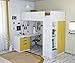 Produktbild Polini Kids Kinder Etagenbett Hochbett Kombination 5 in 1 (weiß gelb)