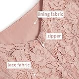 COOAN Wedding Guest Dresses for Women Women's Cocktail Dresses Formal Dresses for Women Lace Sequin Prom Dress Pink - Image 5