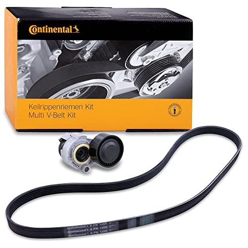 Kit Courroie Multi V Continental 6PK1200K1 pour supprimer les sifflements moteur