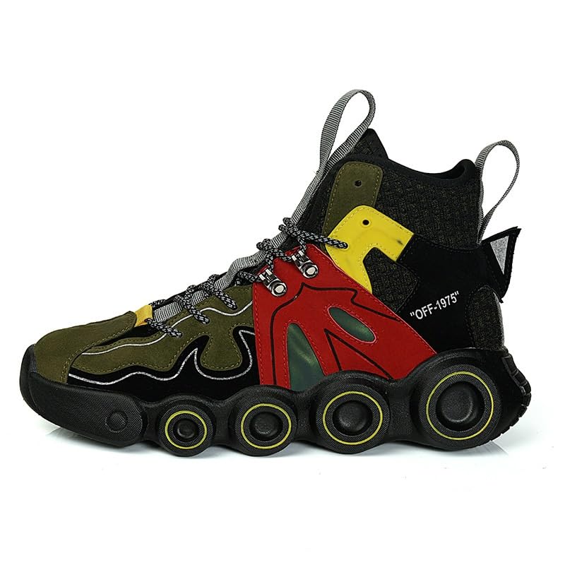 Chaussures de basket montantes pour hommes amortissantes contre la fatigue du sport