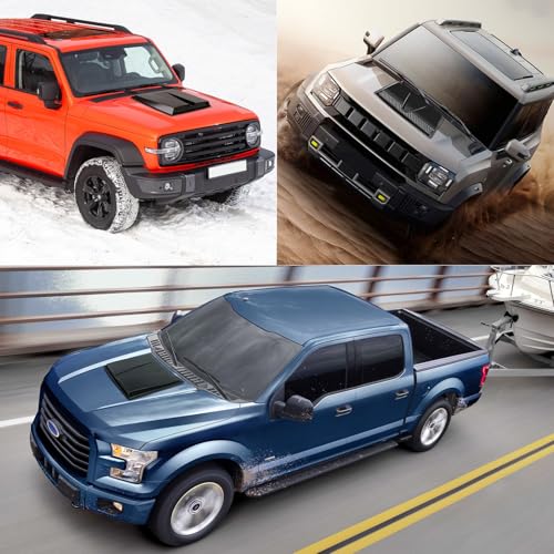 Image of Hood Vents for Cars,Universal Hood Scoop,Universal Engine Hood Air Vent for Trucks,Suit for Dodge Ram 1500 2500 3500Chevy Silverado, F-150, F-250, F-350, Colorado