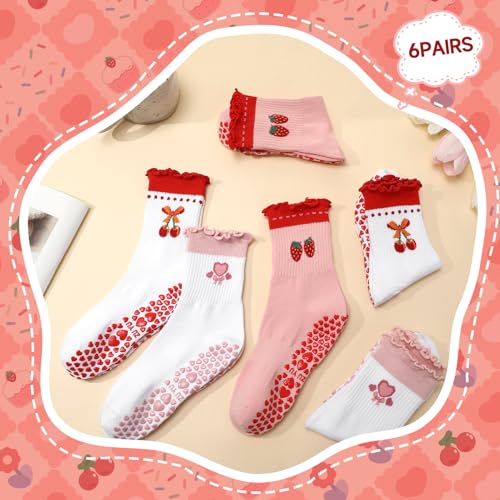 Image of Pilates Grip Yoga Socks for Women Cute Non Slip Socks | Cute Non Slip Socks, Athletic Grippy Sock, Barre Ballet Fitness Workout