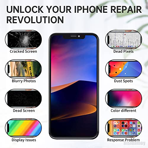 Image of for iPhone 11 Pro Screen Replacement 5.8 inch LCD with Ear Speaker | 3D Touch Display Digitizer Full Assembly 11pro Fix Tools Proximity Sensor Front Earpiece Repair Kit A2160 A2217 A2215
