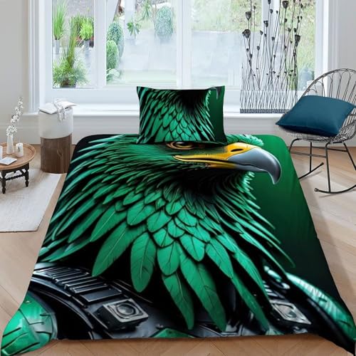 Housse de couette microfibre animaux imprimé 3D haute qualité lit simple ado