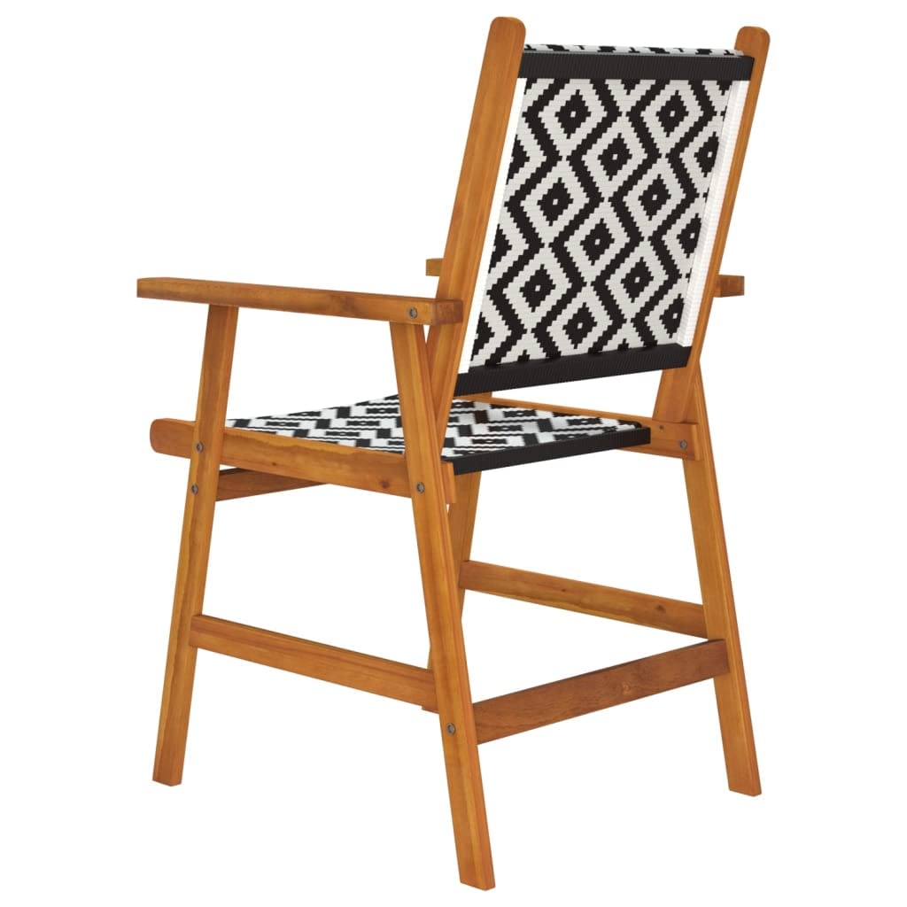 vidaXL 2X Madera Maciza de Acacia Sillas de Jardín Asiento Butaca Patio Terraza Balcón Comedor Muebles Mobiliario Exterior Duradero