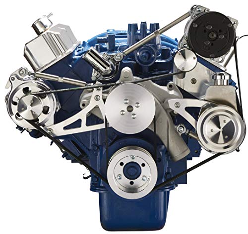 Serpentine Pulley System For Ford 390 Fe - Alternator, Power Steering & A/C Applications #TOP16