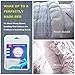 HX AURIZE 16 Pcs/Lightweight Duvet Cover Snaps Fasteners Comforter Holder Clips Keep The Corner Safe in Place (White)