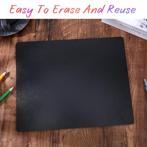 10 Pcs 12 x 9.5 Inch Frameless Chalkboard, Small Chalk Board Signs for Tables, Little Chalkboard Signs, Mini Blackboard for Restaurant Menu Classroom Home Office Decor - Thumbnail 4