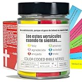 Spanish Bible Verse Jar,Leeme Cuando te Sientas Versículos en Español,Tarro de Versículos Bíblicos en Español,Christian Gifts For Women spanish,Religious gifts,Regalos Cristianos para Mujer,Cumpleaños