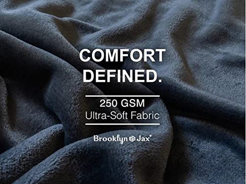BROOKLYN + JAX Fleecedecke Ultraweich & Luxuriös – Für Kingsize-Bett (225 X 270 Cm) In Altrosa, Warm & Gemütlich Für Wintertage