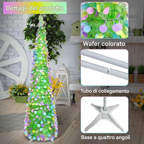 Árbol artificial para decoraciones de Pascua en tu apartamento o salón 5