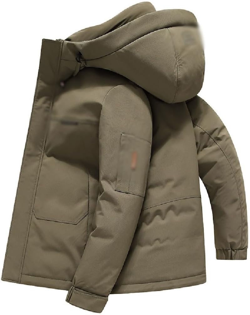VIDI Thickened Warm Winter Hooded Duck Down Jacket Outdoor