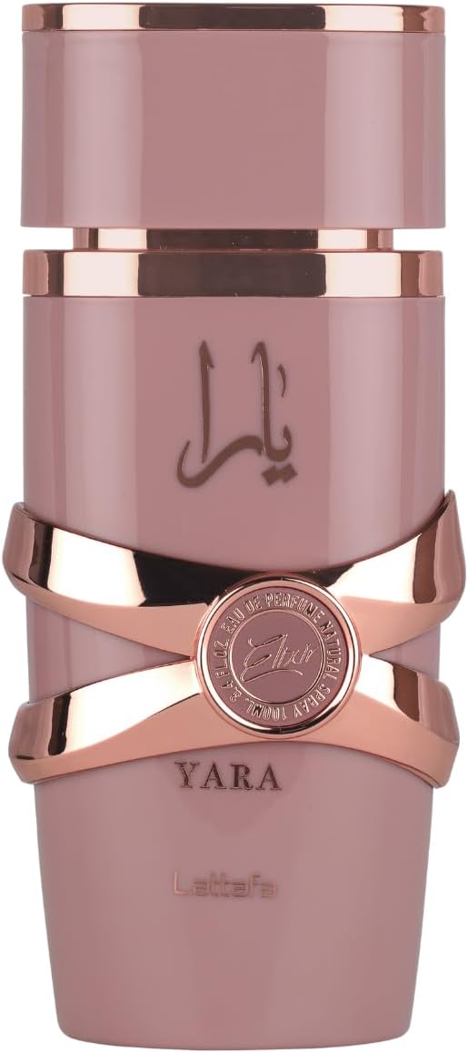 Yara Elixir – Frutal, Dulce, Gourmand, Ámbar – Eau de Parfum Spray Fragancia de larga duración para mujeres, 3.4 onzas / 100 ml