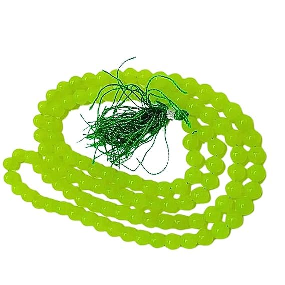 Plastic Tasbih Mala 100 Beads Prayer Beads Islamic Tasbeeh Rosary for Namaz Zikr Meditation Spiritual Chanting Religious Gift for Men Women Muslims Ramadan Use – Green