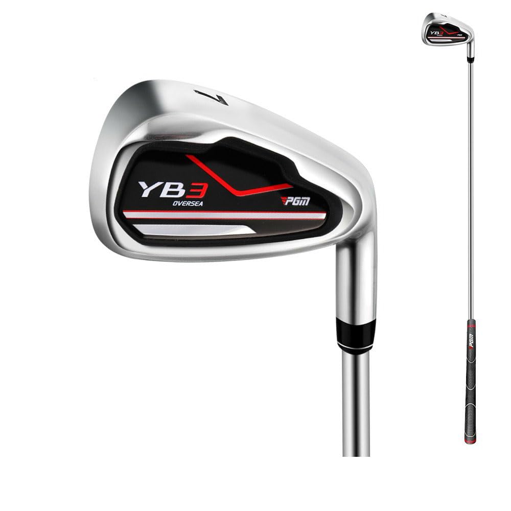 No.7-Iron Men's Women's Golf Club, Right-Handed Golf Iron with Graphite/Steel Shaft, Golf Club Iron for Golfers Golf Sports (No.7,with Steel Shaft)