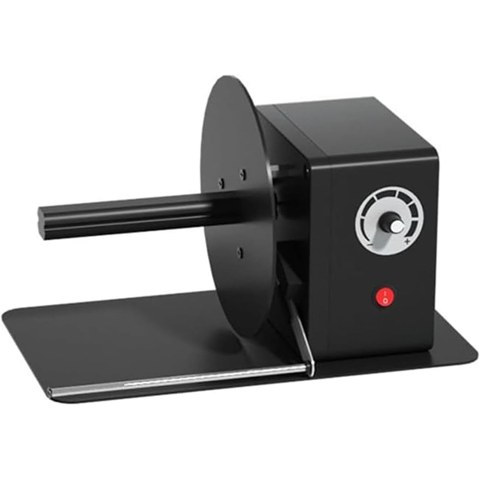 ALDNMBR Automatic Label Rewinding Machine, Roll Rewinder, Stepless Speed Adjustable, Auto Pause, Supports No Core Rewinding, Auto Synchronous Operation, Suitable for 25MM and 40MM Paper Tubes