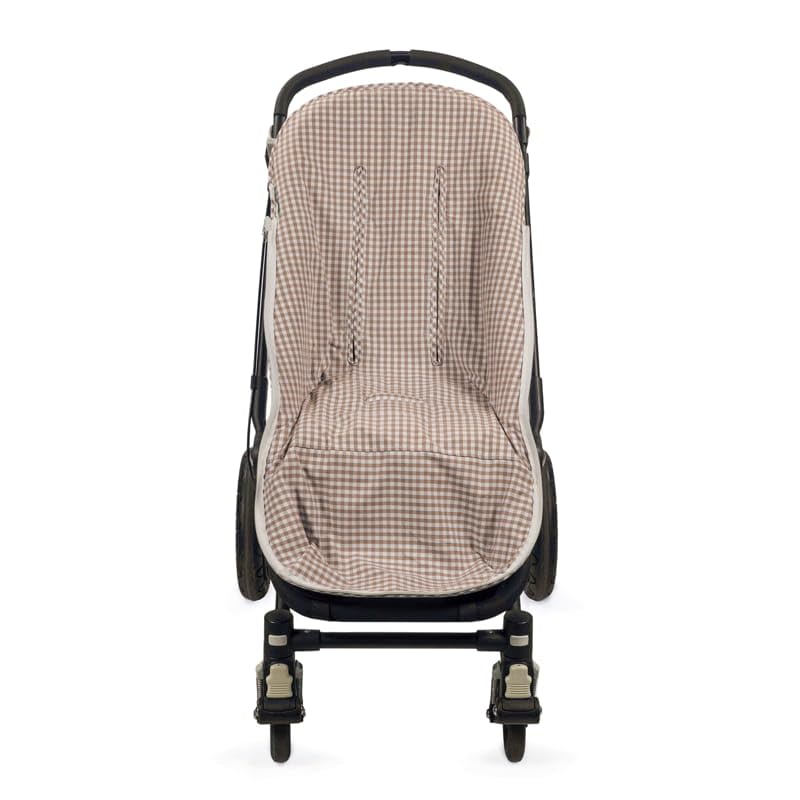 Saco silla entretiempo Praliné Vichy Rayas Moka