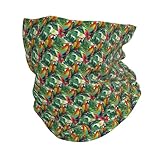KPXXAQT Bufanda unisex multifuncional con estampado de flores tropicales, para deportes al aire libre, ciclismo, correr