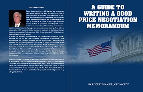 A guide to writing a good price negotiation memorandum (pnm)