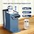 PUREPLUS Countertop Reverse Osmosis Water Filtration System, 5 Stage Countertop Water Filtration, Portable Instant Hot Water Dispenser, No Installation Required, Blue