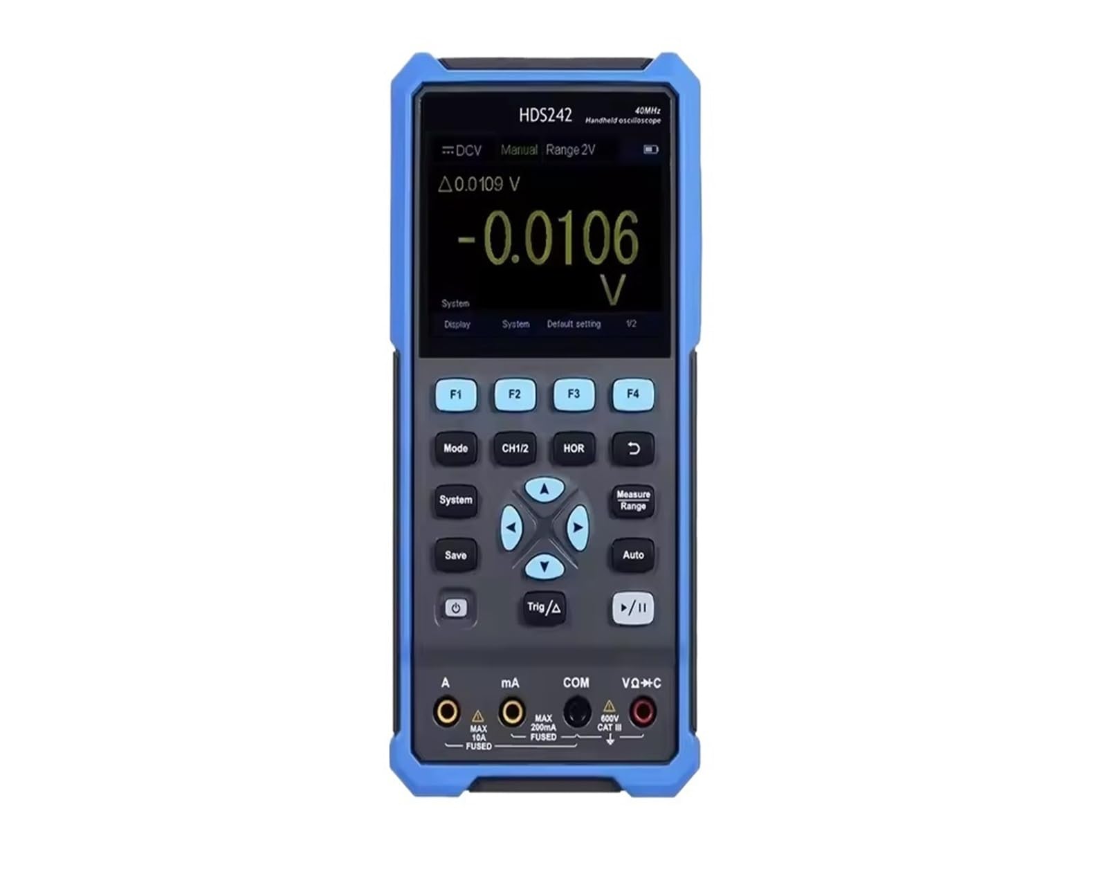 HDS2202S 2102S Osciloscopio Digital 2 Canales 200Mhz 1GSa/s Portátil | Osiclloscopios USB 3 en 1 + Multímetro + Generador de formas de onda(HDS242,EU)