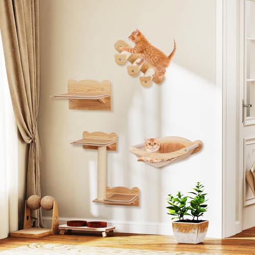 Mueble de pared para gatos PETSITE 4 piezas miniatura 2