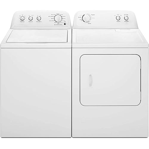 Top-Load 7.0 cu. ft. Electric Washer and Dryer Bundle with Wrinkle Guard -White