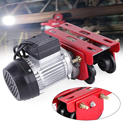 DONNGYZ Electric Push Beam Hoist Trolley Hoisting Track Trolley I-Beam Links All-Copper Motor for Powder Coating Material handling Industrial Impact Resistance 200W(US Stock)