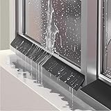 窓用防水ストリップ 車ドア雨よけも可 ゴム製 自己粘着性 窓の雨漏り対策 雨水逆流防止・隙間密封 原窓の弧度 飛沫雨を遮る 無損傷取り付け 万能窓びび割れ防止 窓のすき間対策 窓枠の腐食 梅雨 ベランダ窓枠保護 宽5.5cm 2.5m