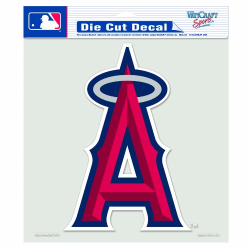 MLB Anaheim Angels 8-by-8 Inch Diecut Colored Decal