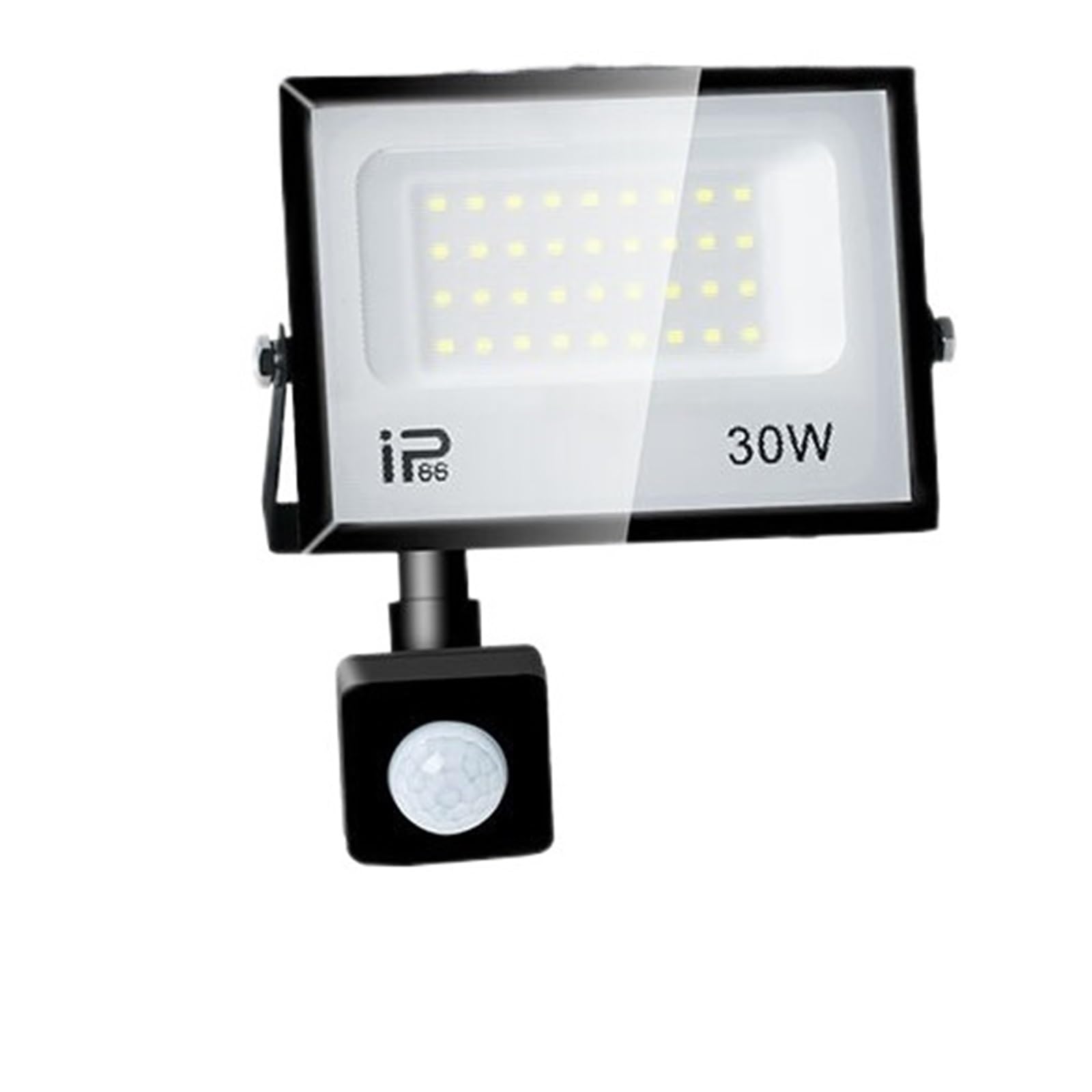 Ljljcqcns Cold White Led Motion Sensor Floodlight Outdoor Wall Light White Light 150W 100W 50W 30W 20W Ip66 Waterproof Led Spotlight For(,220V(175-265V)_30W)
