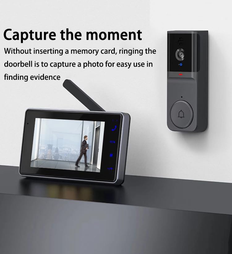 CAMPANELLO VDEO AUDO WF CTOFONO CON TELECAMERA MCROFONO SENZA - Foto 3