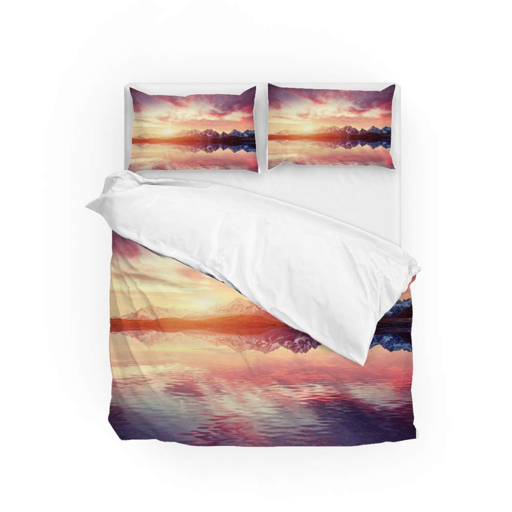Housse de couette ultra douce et résistante au rétrécissement motif ciel